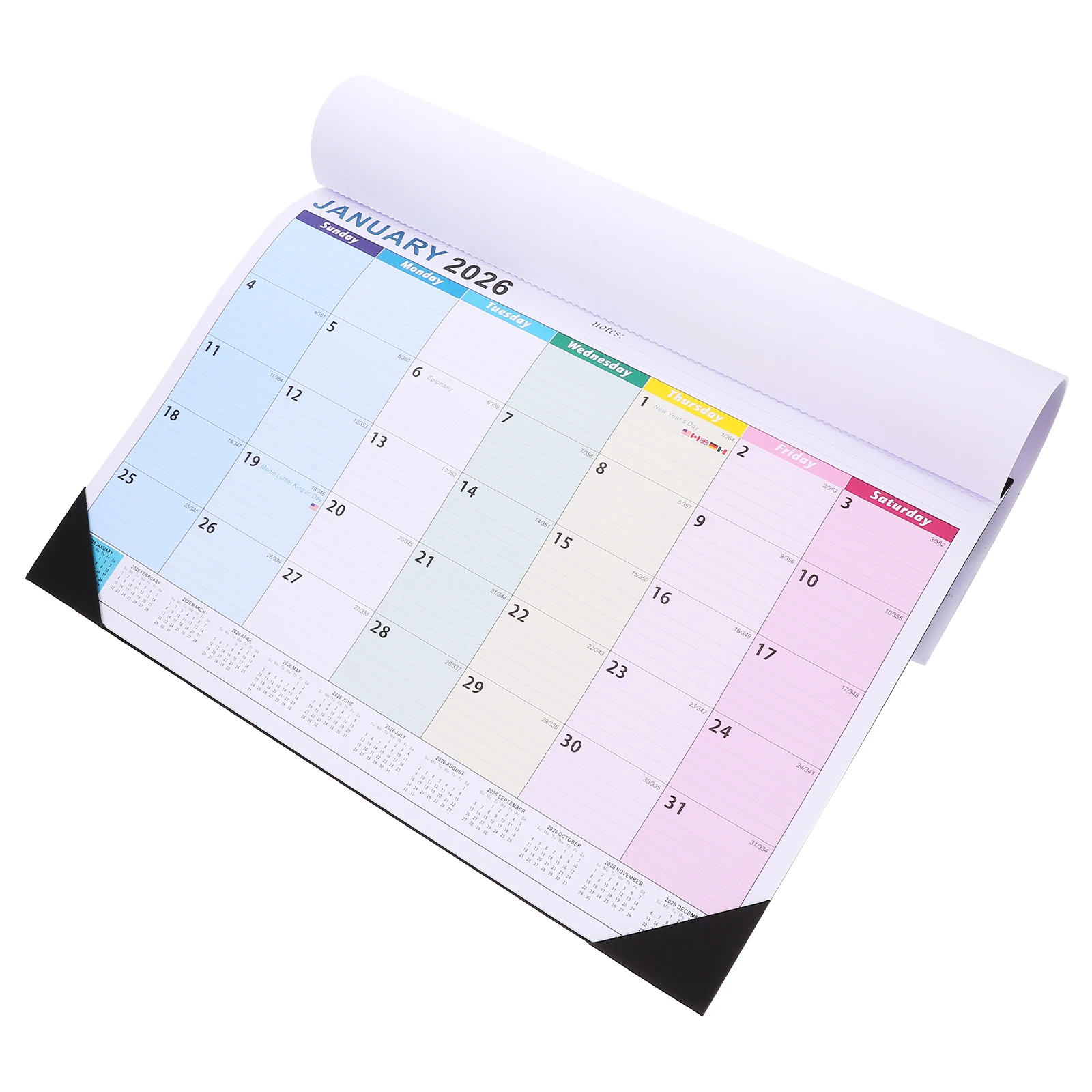 

Wall Hanging Calendar English Daily Use Monthly Home Supply Sturdy Noting Planner Family Room 2025-2026 Household Decor