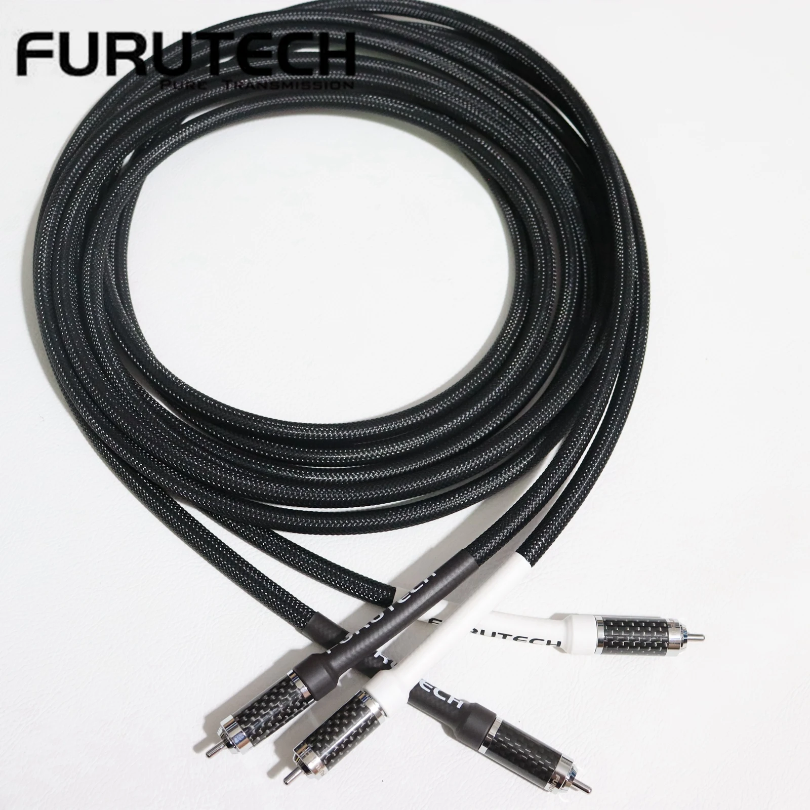 Furutech Alpha serics PCOCC dyrygent audiofilski kabel Audio RCA CD wzmacniacz lampowy RCA męski linia przez furutech RCA pulg connect