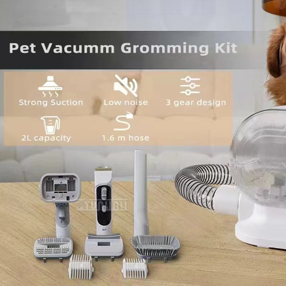 Hair Aspirateur Household Pet Wireless Electrique Dog Grooming Kit Comb Vacuum Suction Force Pet Aspirateur Electrique