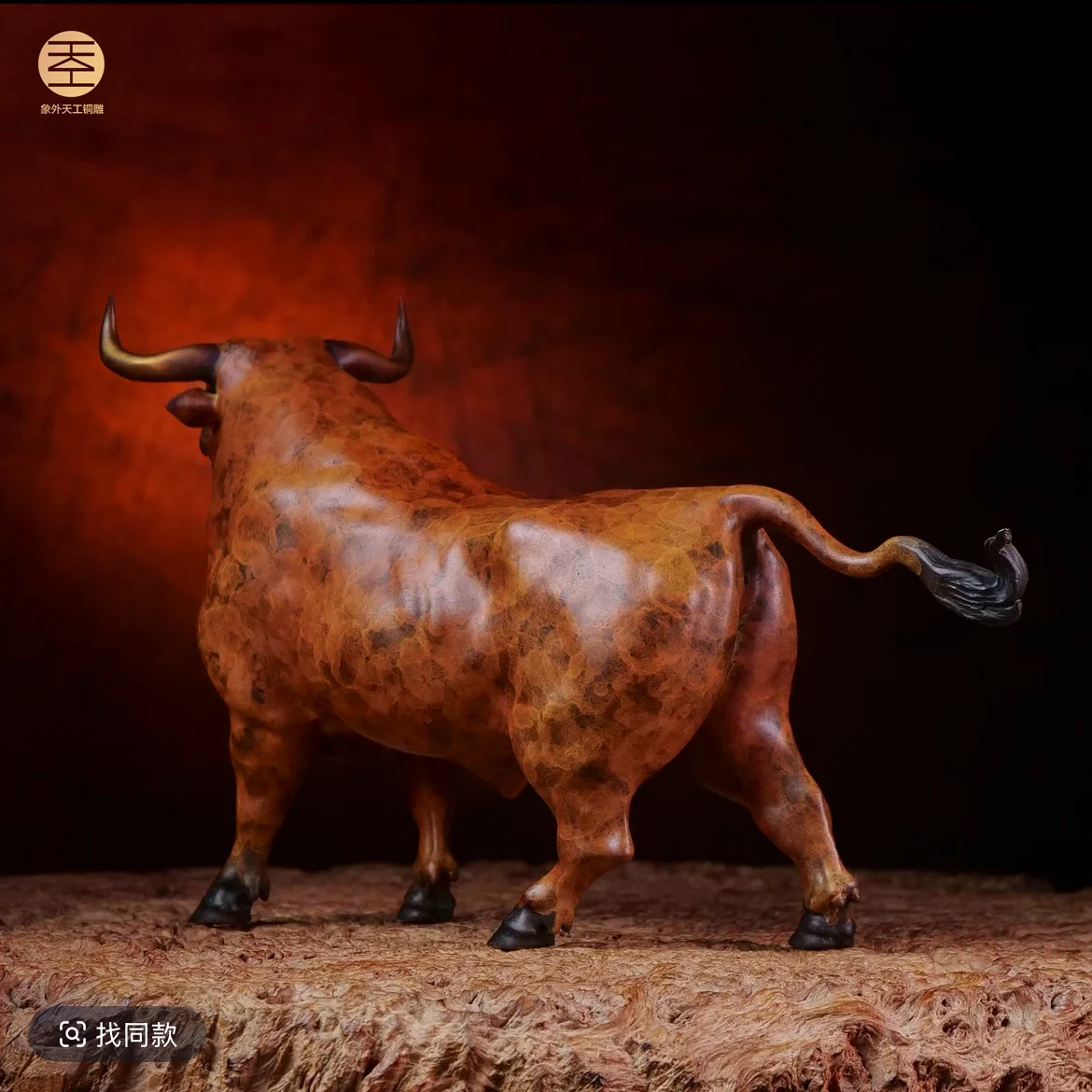 Limited bronze sculpture TOP Lucky Mascot brave fighting bull living room Company office bar club home Decorative ornament