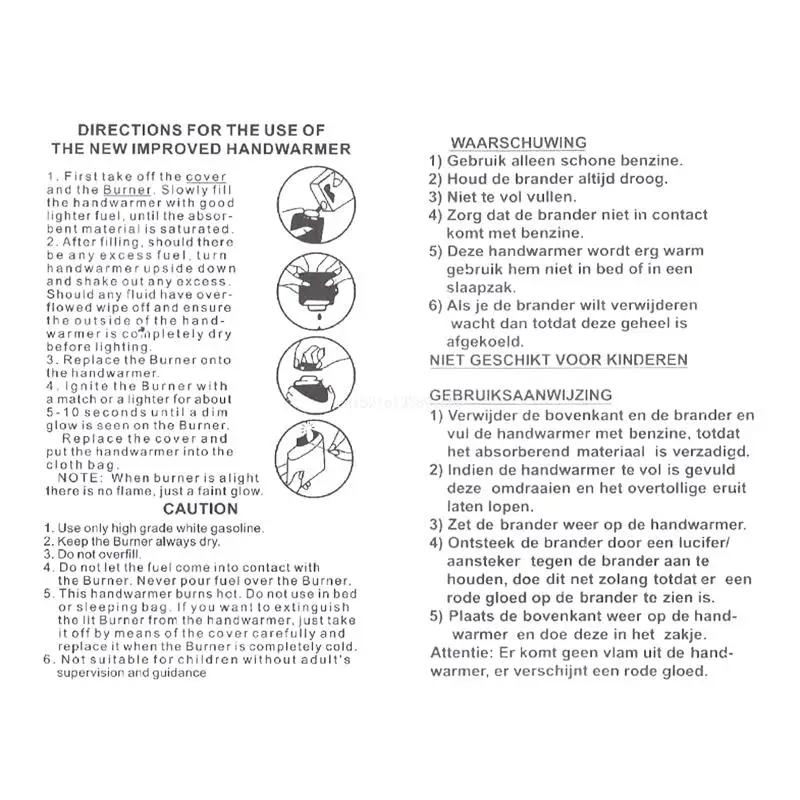Scaldamani portatili riutilizzabili scaldamani riutilizzabili scaldamani con borsa in flanella attrezzatura per il riscaldamento della pesca invernale