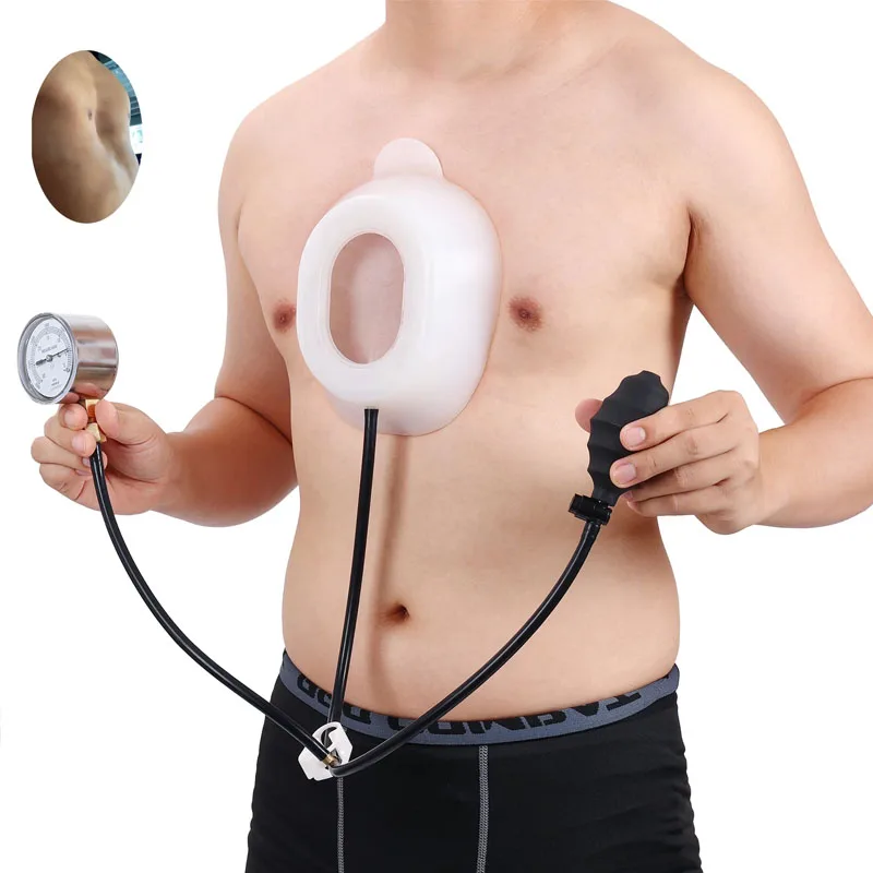 Pectus Excavatum Vacuum Bell,Pectus Excavatum Orthosis Brace,Sternal Depression Support Sunken Chest-Physical Chest Correction