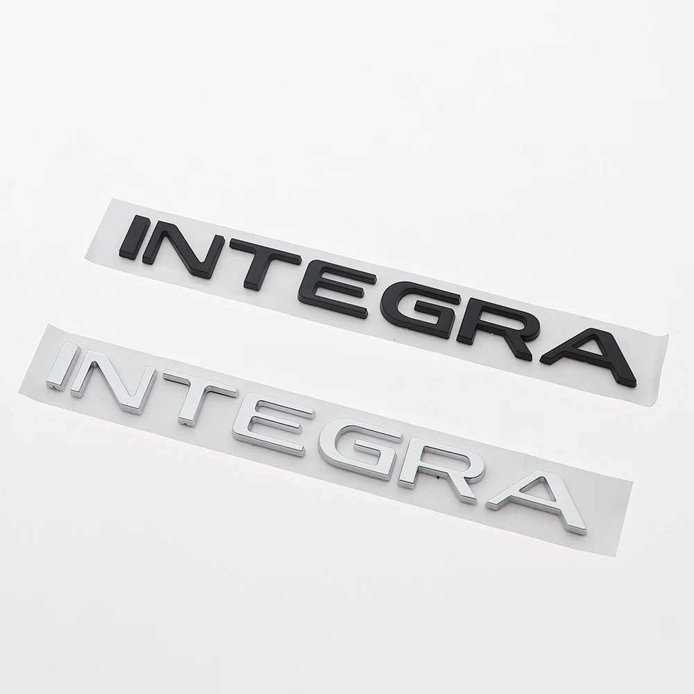 

1PC 3D ABS INTEGRA Car Letter Logo Sticker Tail Bumper Badge Auto Rear Trunk Emblem Decals Accessories BT