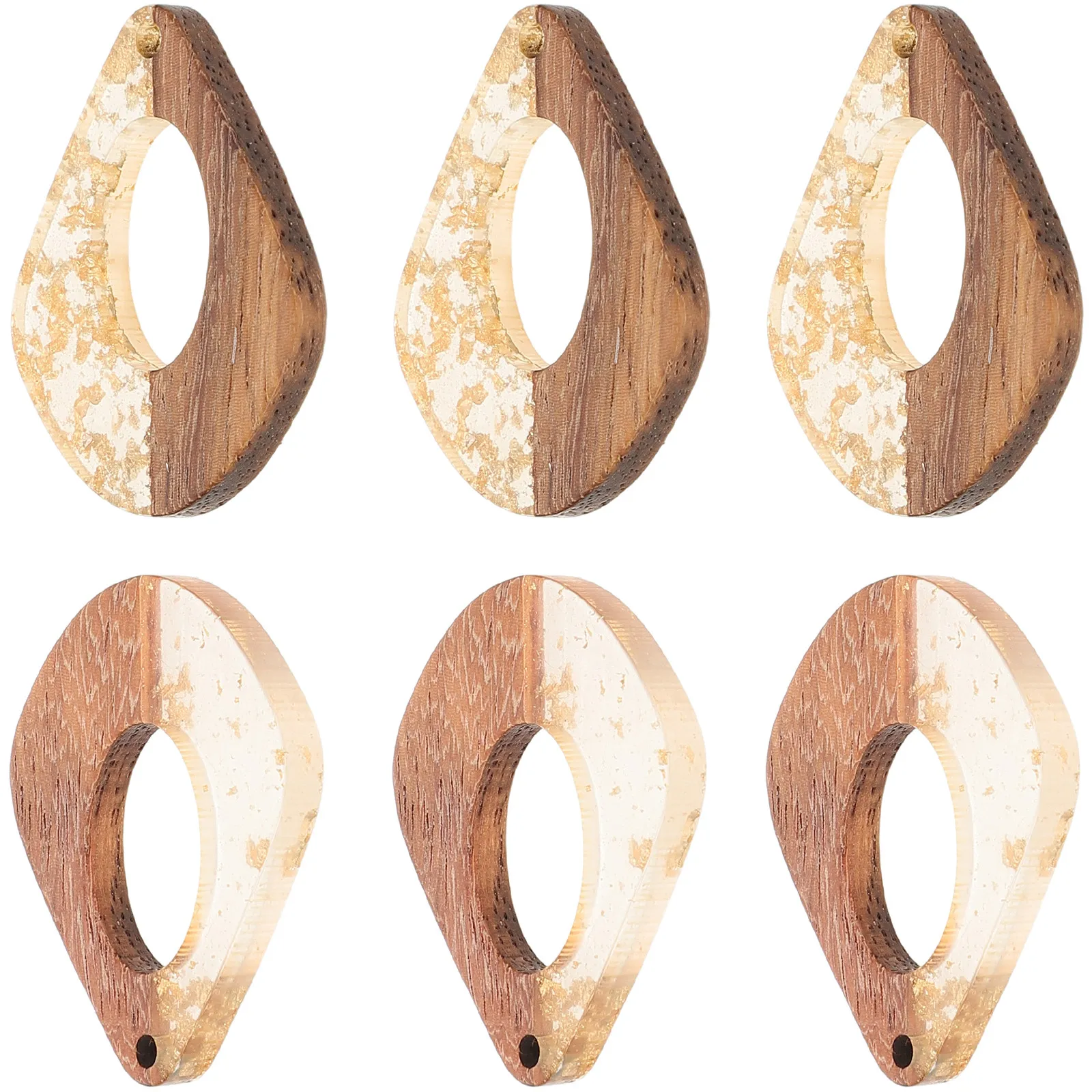 

6 шт. подвесок-шармов для изготовления украшений, в форме капли, креативный дизайн, фурнитура для создания украшений, декор для серег