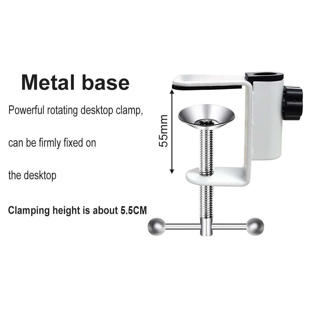 Universal Bracket Clamp DIY Fixed Metal Clip Fittings Screw Camera Holder Stand Mount for Broadcast Microphone Desk Lamp Clamp