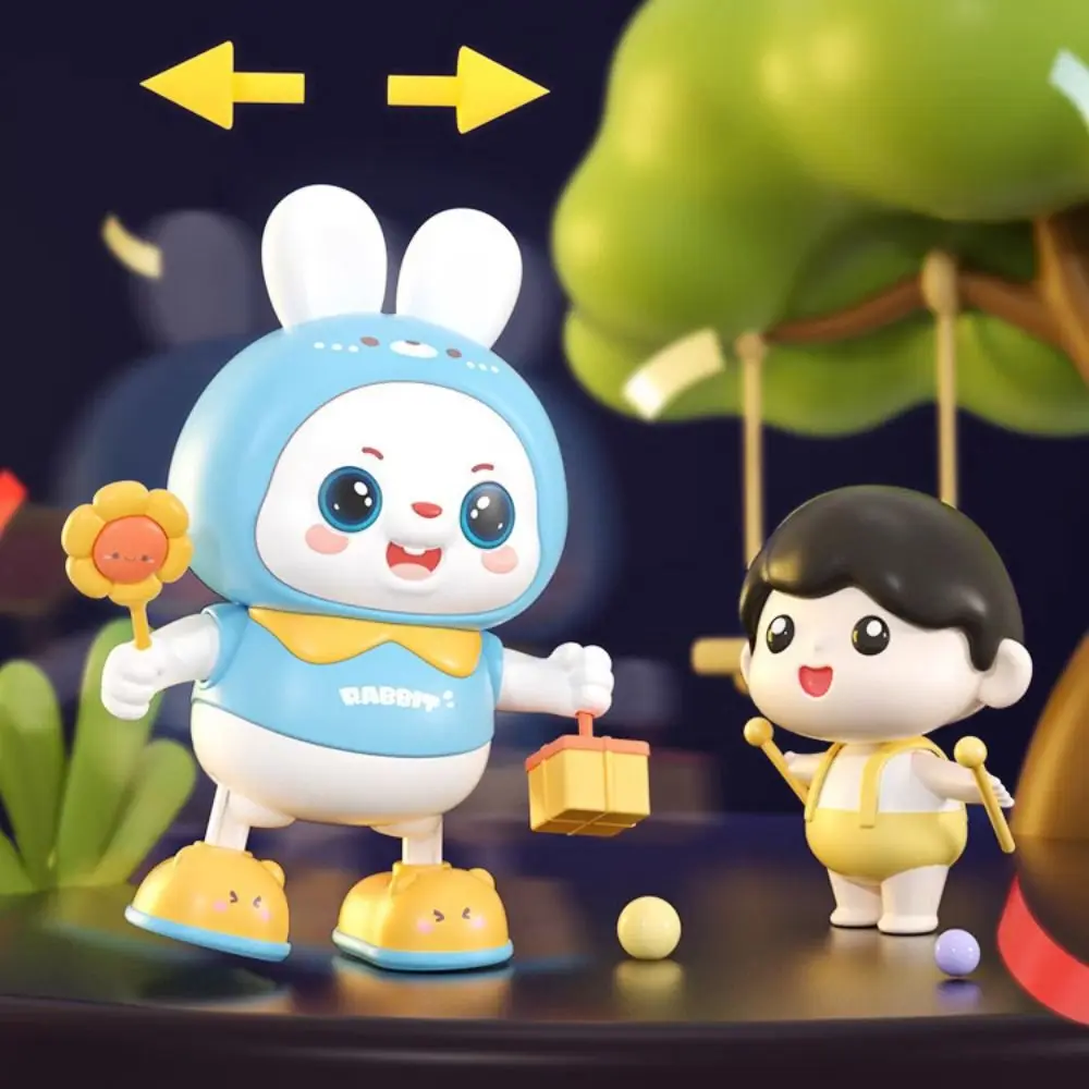 Licht en geluid Elektronische huisdieren Dansspeelgoed Educatief Cartoon Dier Konijn Elektronisch speelgoed Huisdier Grappig Interactief