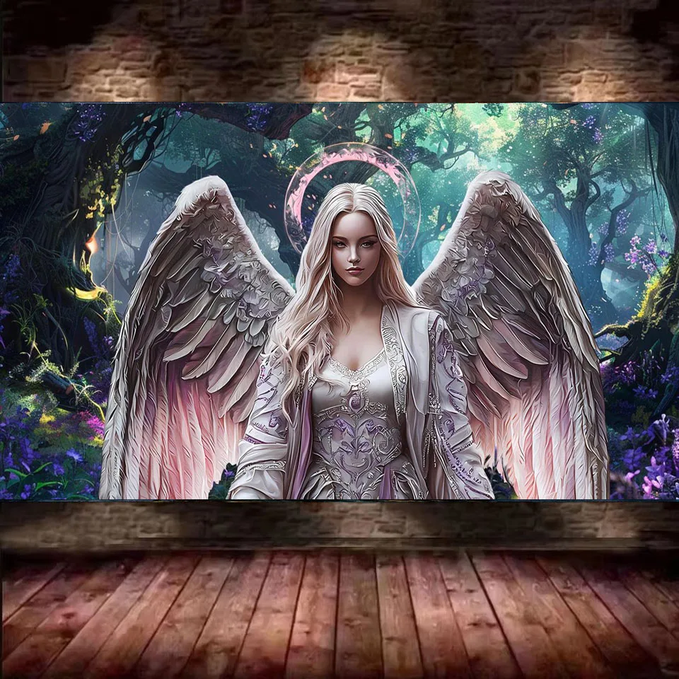 

Archangel Grace, Large pattern diy Diamond Painting Full Square/Round Drill, Diamond Mosaic Home Decor/Relaxing Gift,2025 New