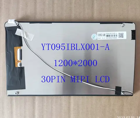 9.5 Inch LCD QLED Screen YT095IBLXL001  002 003 A B C 30Pin IPS 2K  1200*2000  With Touch Sensor Digitizer For Teyes Radio