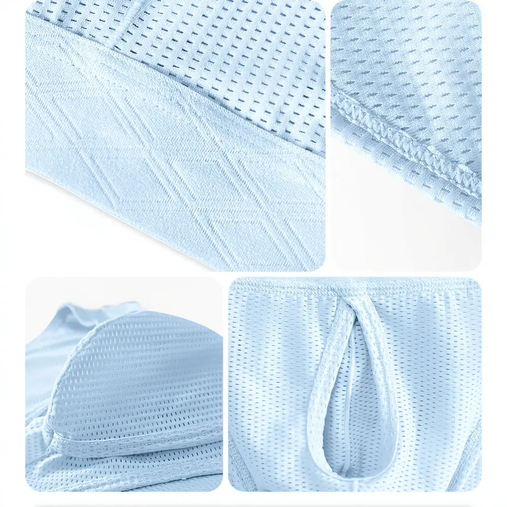 Mens Seamless Ice Silk Briefs Breathable Underwear Large Pouch Trunks Quick Dry Lightweight Supportive Athletic Shorts