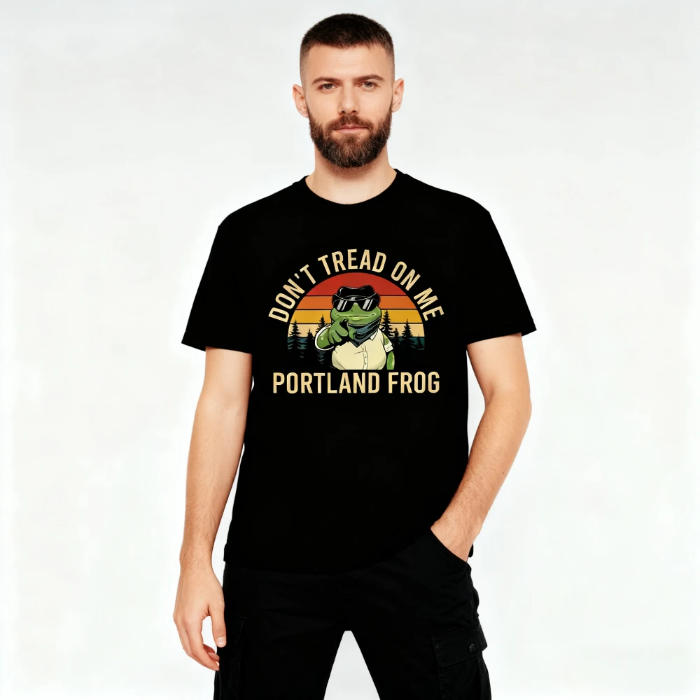 Funny Anti ICE Portland Frog TShirt Dont Tread on Portland Shirt Pro Democracy Tee Men Women Unisex Fashion Crewneck Cotton Tops