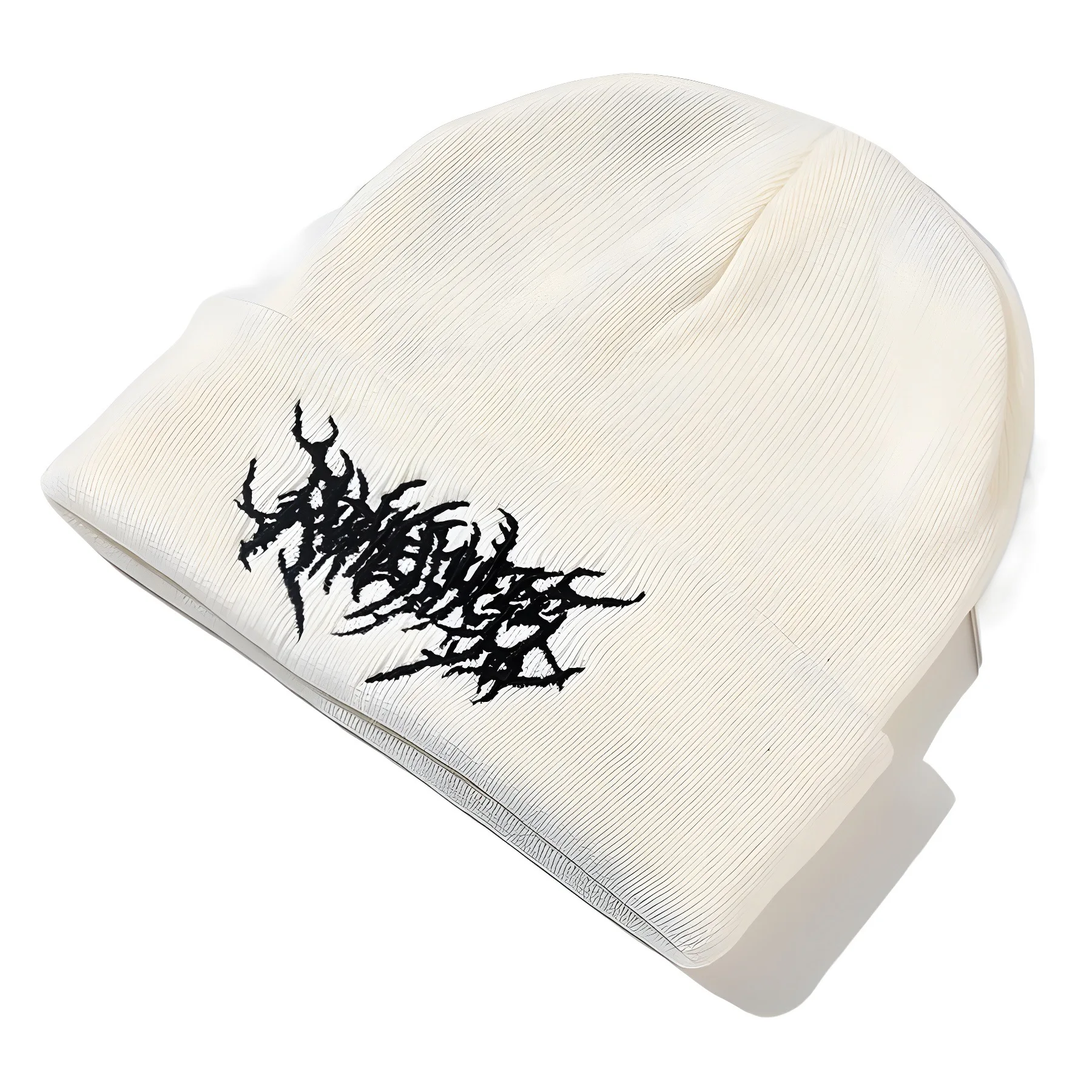 Ciepłe damskie męskie zimowe czapki beanie Gothic Street Punk czapki z dzianiny 100% bawełna moda utrzymuj ciepło Skullies czapki beanie