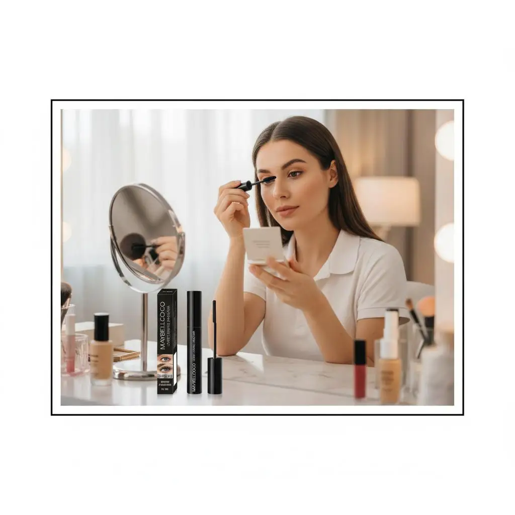 Mascara impermeabile da 10 ml, applicazione spessa e duratura, crittografia a bolle, capelli ricci a lunga azione e trucco per occhi grandi