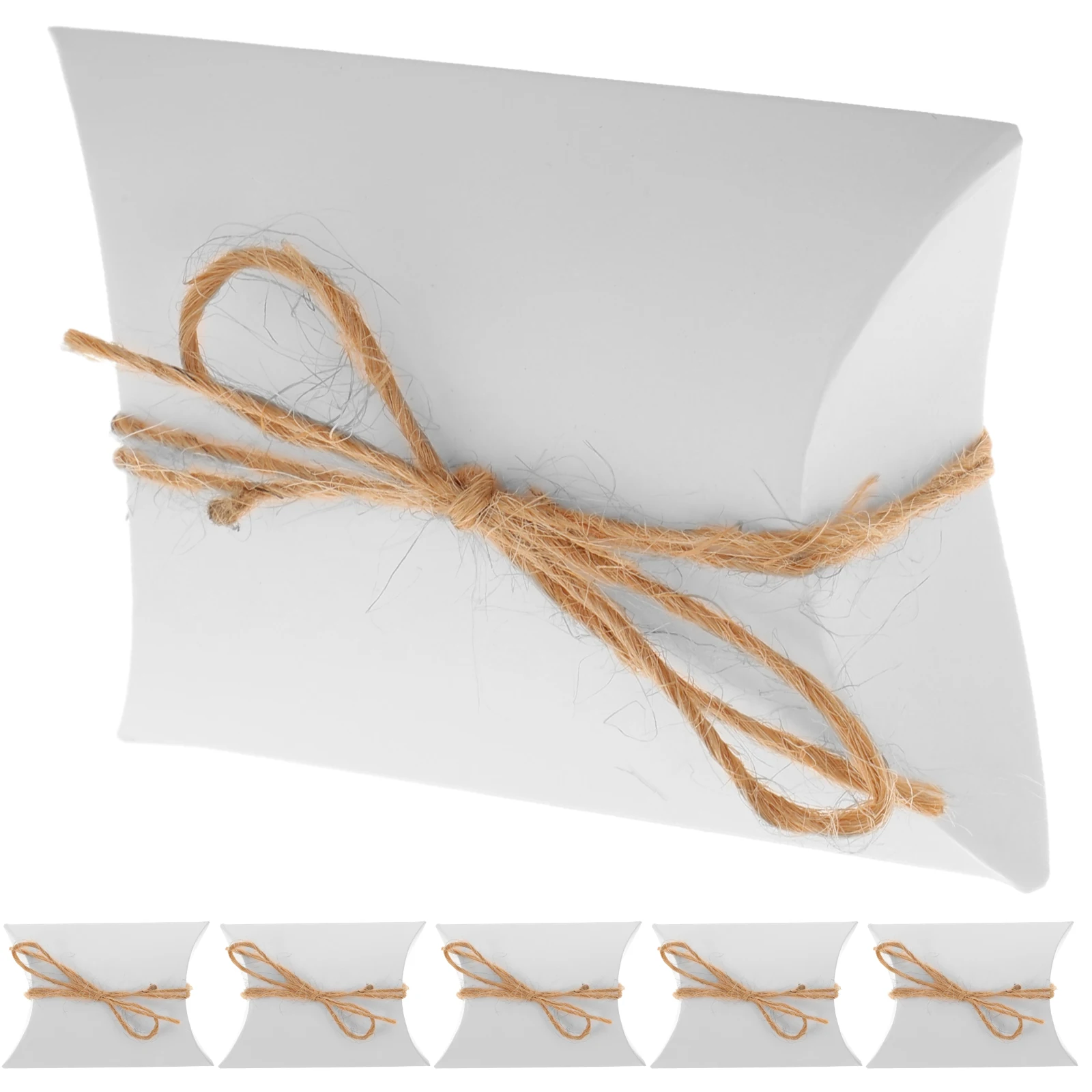 

120 Pcs Kraft Paper Box Krafts Candy Bag White Cardboard Gift Container Party Favor