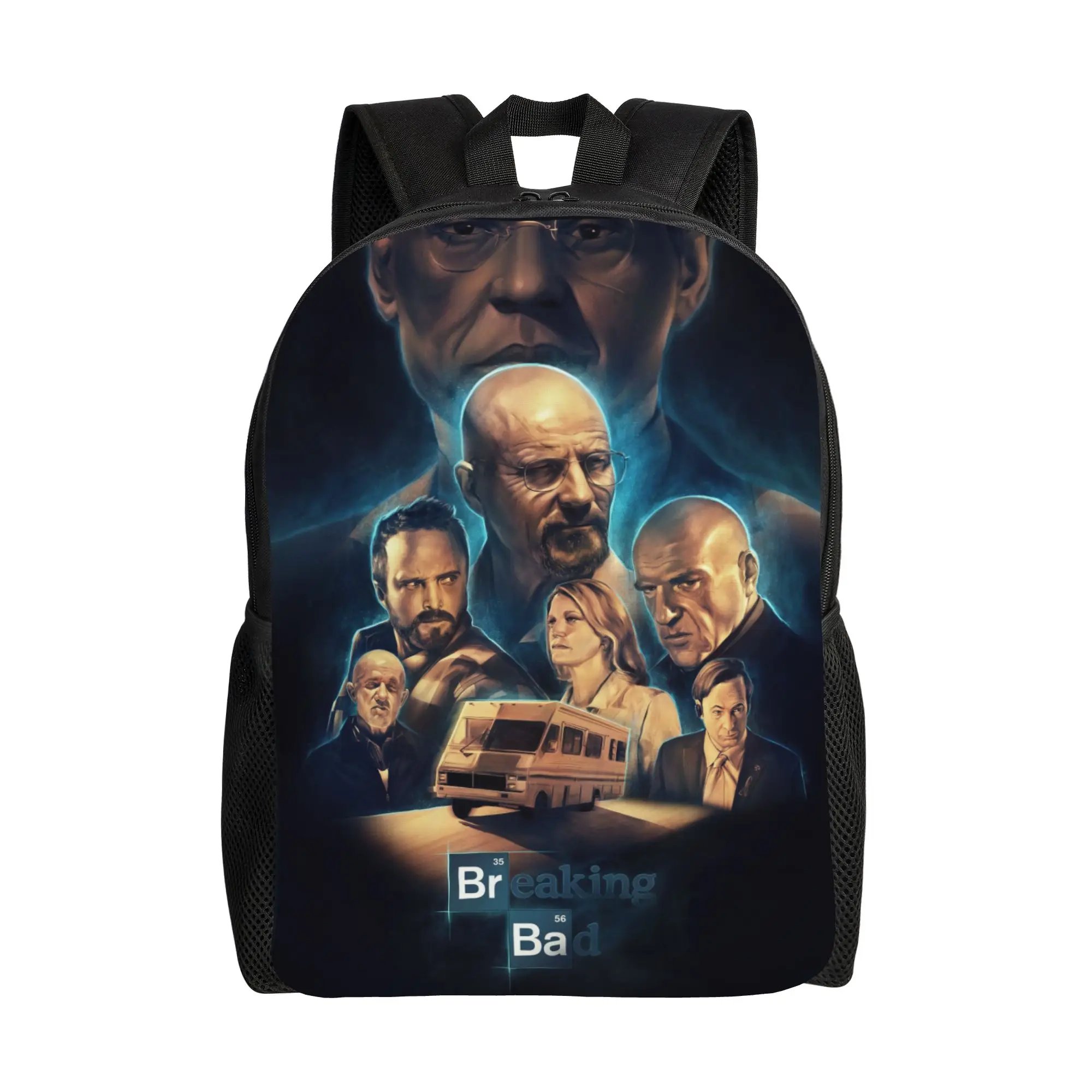

Рюкзак Breaking Bad для мужчин и женщин, стильный городской рюкзак для старшей школы и бизнеса, сумка через плечо для ноутбука с изображением Уолтера, Джесси, Хэнка, Майка, Скайлера, подарок