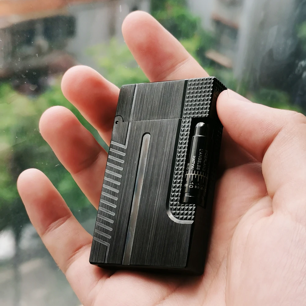 

Vintage Metal Cigarette Lighter 007 L2 Ding Sound Butane Gas Cigar Smoking Gadgets for Man Dad Birthday Gifts