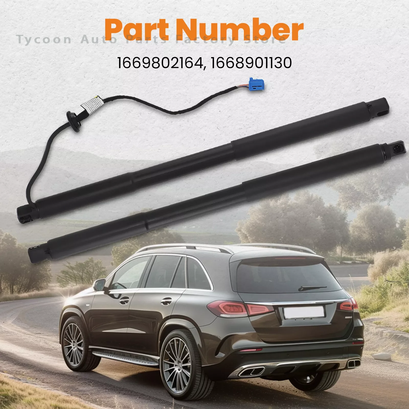 

Tailgate Power Lift Support for Mercedes-Benz W166 ML GLE-Class Electric Tailgate Gas Struts 1668901130 1668900430 1669802164