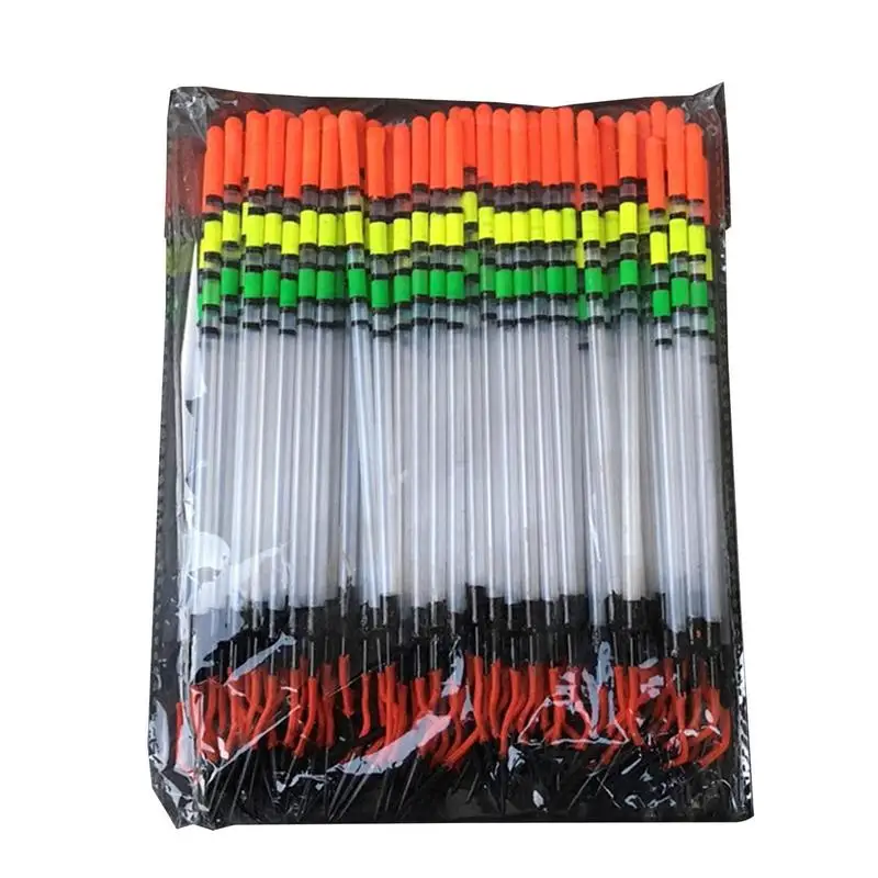 Thickened Vertical Fishing Float Conspicuous Color Fish Gear Fishing Tool Durable Fishing Tackle Accessories 80 Pcs/Set