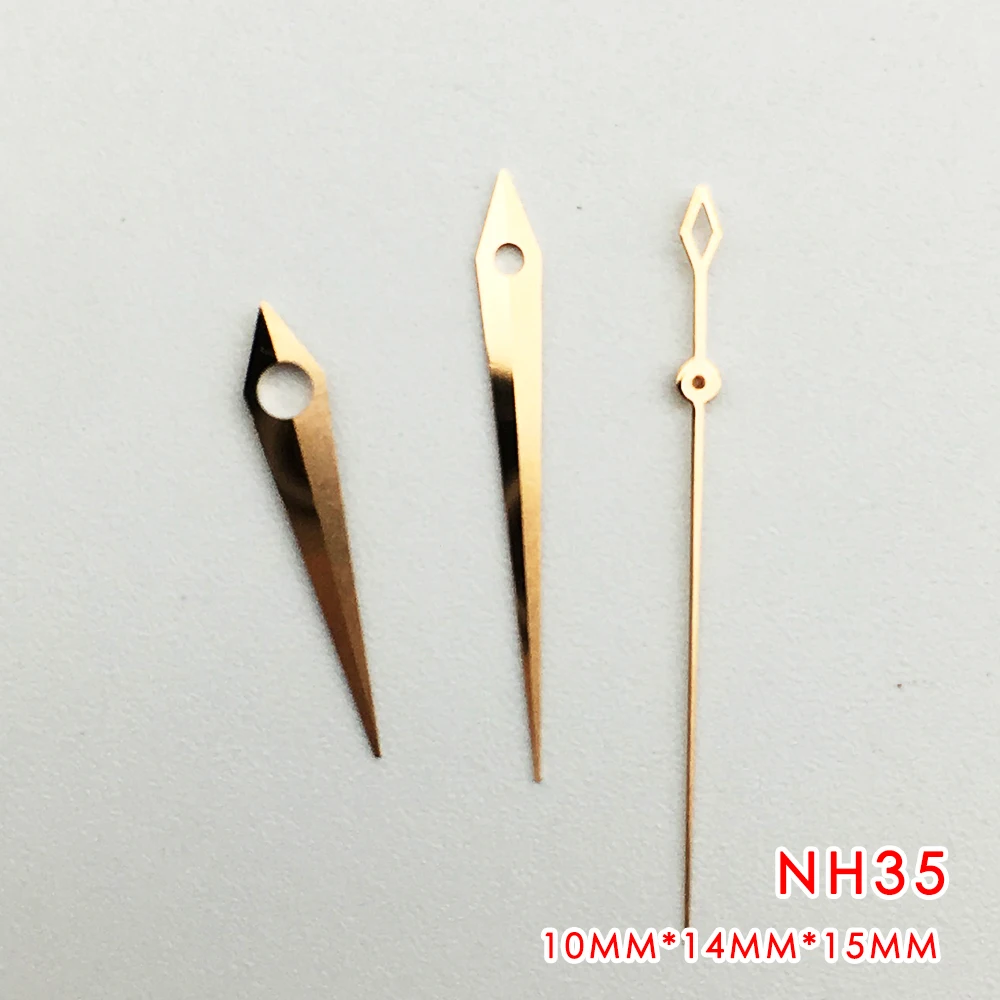 Watch Modification Accessories High Quality Toffee Needle Rose Gold Hands For Watch Cocktail Collection Type Nh35 Movement