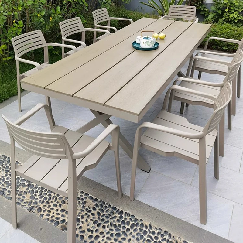 

Garden Balcony Outdoor Tables Wooden Modern Luxury Minimalist Outdoor Tables Luxury Armchair Jardin Mobiliario Home Furniture