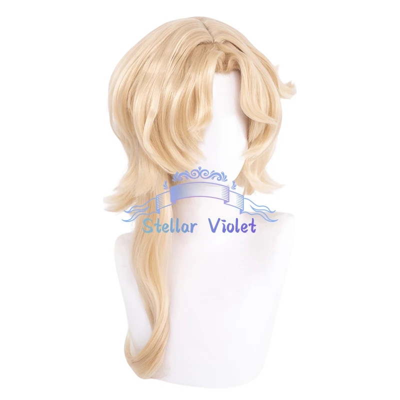 Game Time To Hunt 1999 Wig Mistletoe Cosplay Wigs Cosplay Costumes 50CM Short Gold Reverse 1999 Mistletoe Synthetic Wigs Party