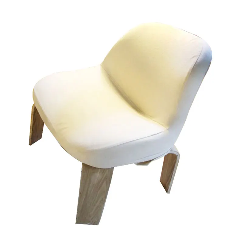 Kursi sofa tunggal gaya artistik Nordik modern, kursi santai sederhana kafe restoran kreativitas kustom