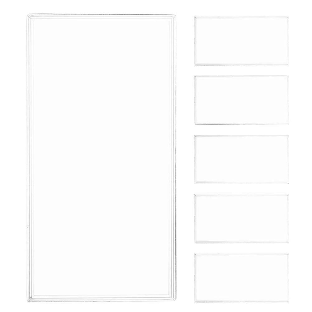 

6Pcs Plastic Paper Money Case Clear Banknote Holder Organizer Collector Bill Storage Display Box Portable Commemorative Banknote