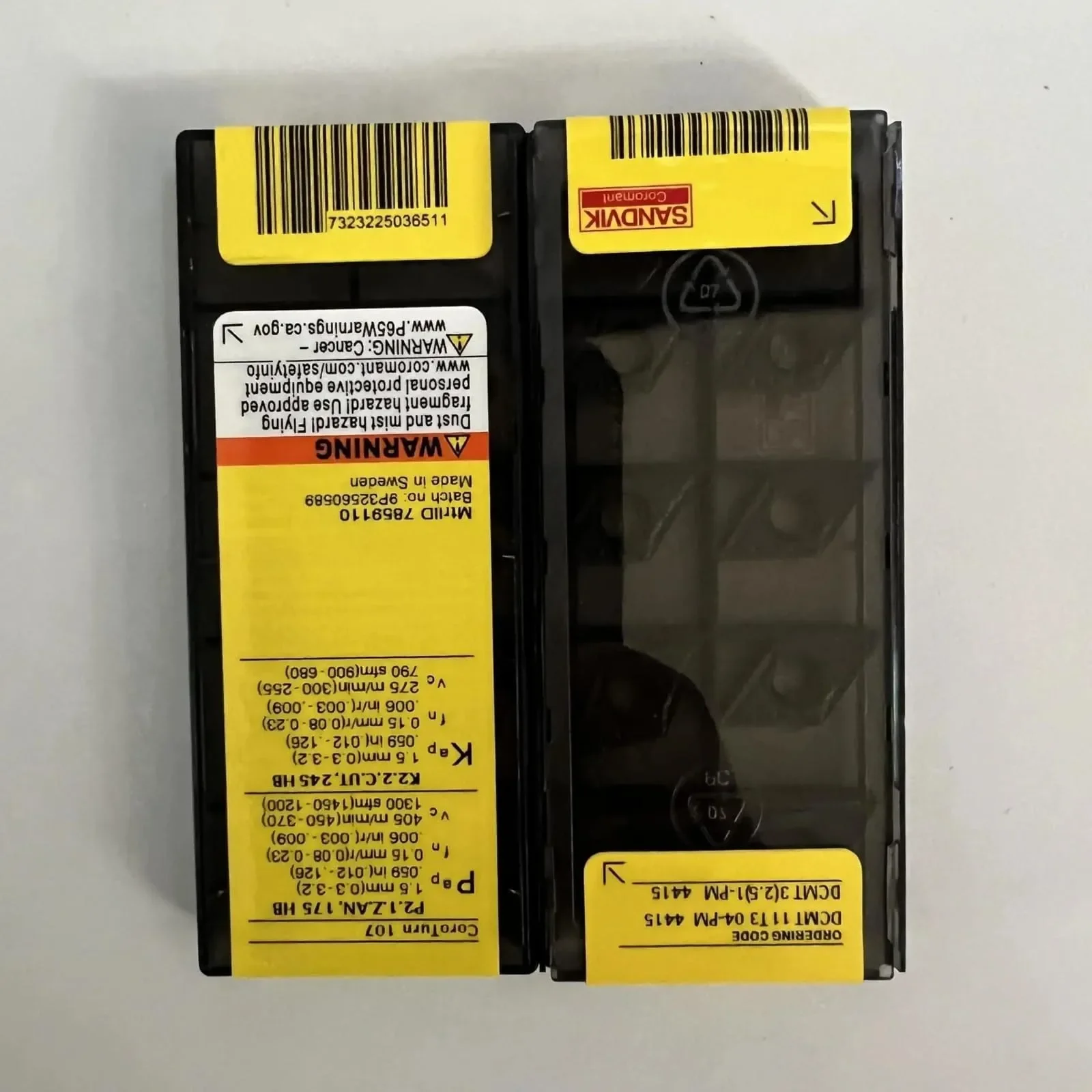 Originale SANDVIK / DCMT11T304-PM 4415 / Lama CNC in lega dura 10 pezzi