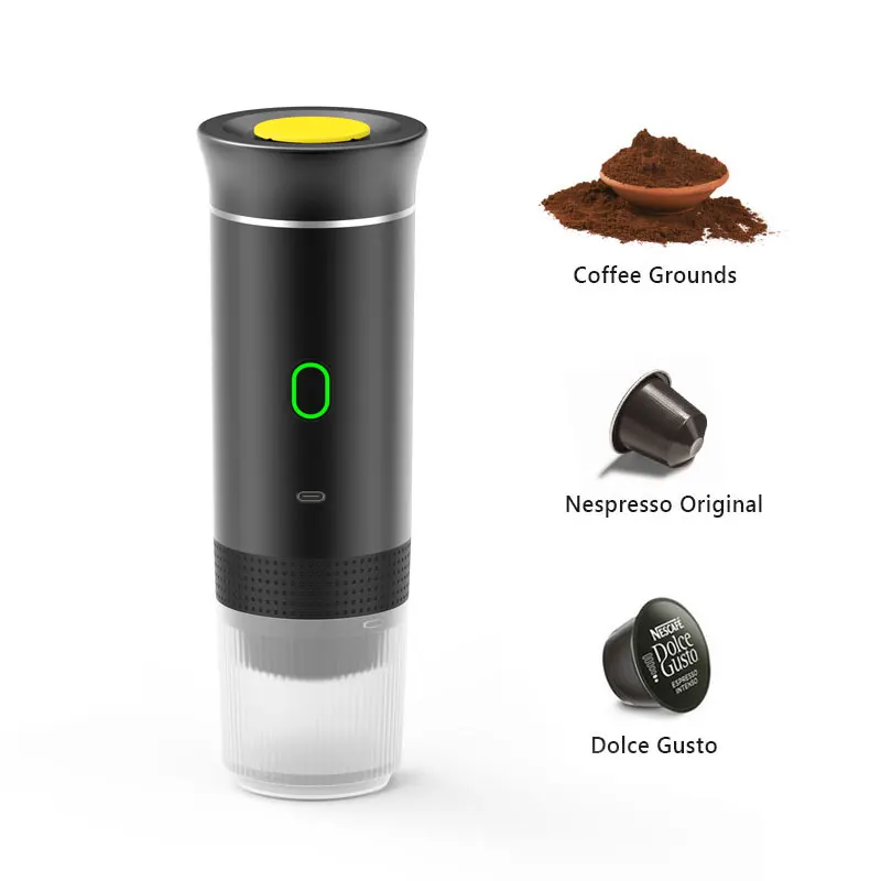 

Кофейная стручка и кофейный порошок 3 в 1, беспроводная 15-барная автомобильная портативная кофеварка под давлением для кемпинга