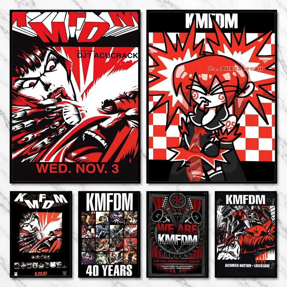 Industrial Electronic Underground Machine Music Style Poster Self-Adhesive Unframed Fashion Wall Prints for Office & Home Decor