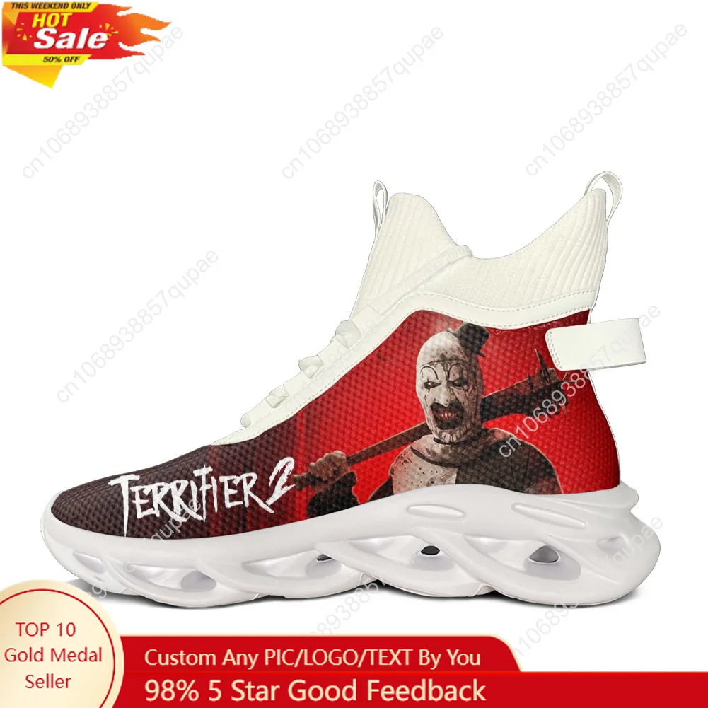 

Terrifier Clown halloween High Top Flats Sneakers Men Women Hiking Sneakers Travel Mountaineering Shoes Running Shoes