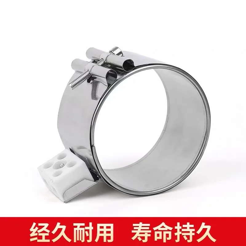 10pcs 220V Ceramic Band Heaters Heating Element Stainless Steel Band Heater Heating Ring for Injection Molding Machine