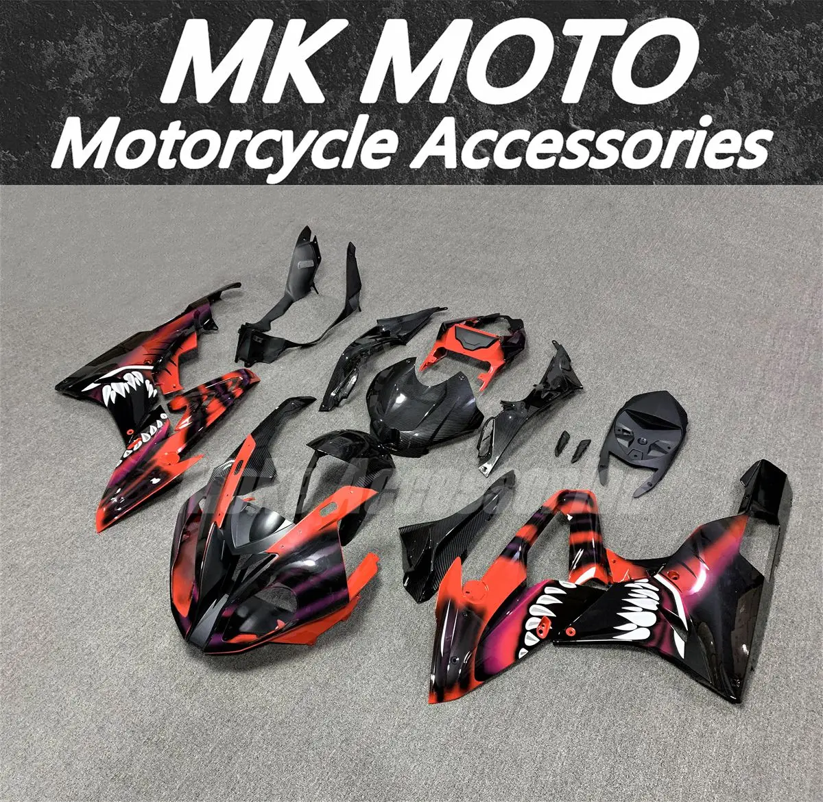 Motorcycle Fairings Kit For S1000rr 2015 2016 Bodywork Set Shark Attack Accessories ABS Injection