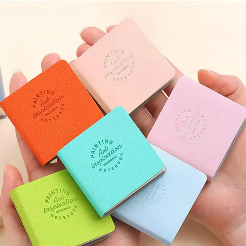 3Pcs Pocket Sized Picture Books Blank Watercolor Thick Paper Mini Sketchbook 48 Sheets Marker Pen Paper Art Supplies