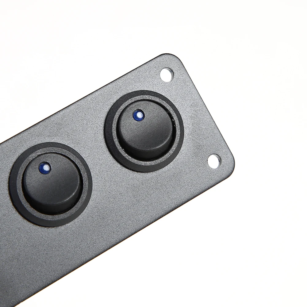 5 عصابة الأزرق LED لوحة مفتاح متأرجح 12 فولت 20A 24 فولت 10A تيار مستمر لسيارة مركبة بحرية يخت #6