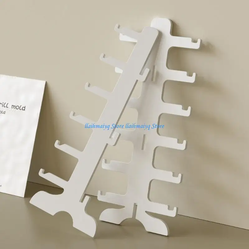 573B Stackable Glasses Organizers Silicone Mold For Easy Demolding Sunglasses Rack Eyewear Display Stand Mould