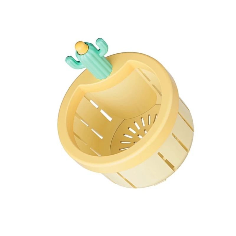 Multifunctional Green Cactus Sink Filter Net Press & Lift Cactus Kitchen Sink Basket Upgrades for Kitchen & Bathroom