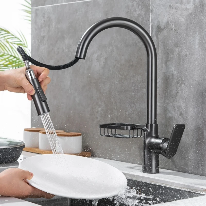 

Kitchen Faucets Brushed Gold Brass 360 Rotate Kitchen Faucet Deck Mount Cold And Hot Water Sink Mixer Taps Single Hole Faucet