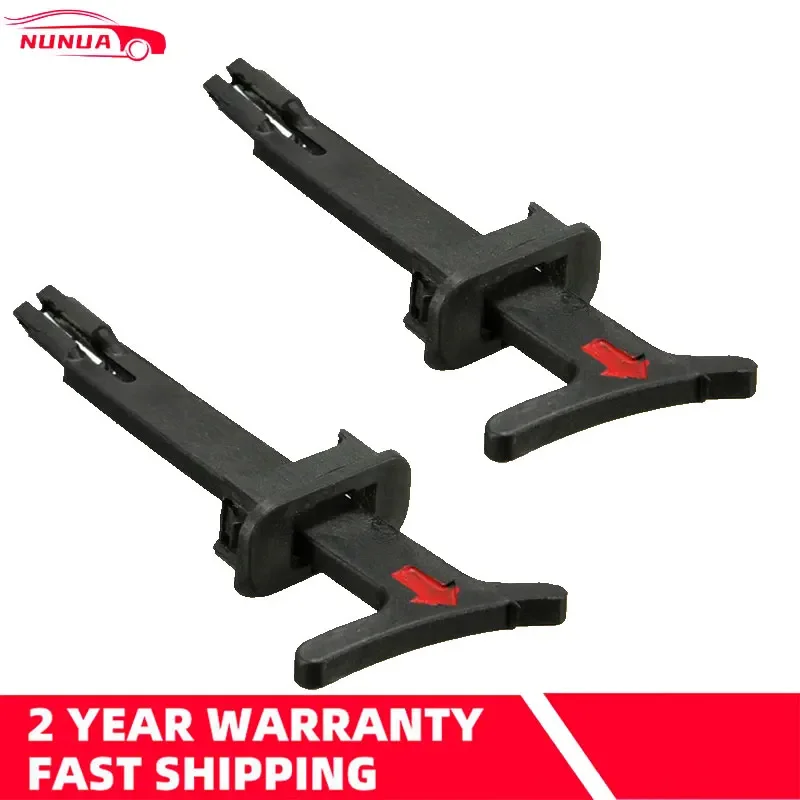 2PCS Black Bonnet Hood Release Rod Lock Latch Handle Pull Catch Clip 1J0823593C 1J5 823 593 C For VW Bora MK4 Golf 1998-2006