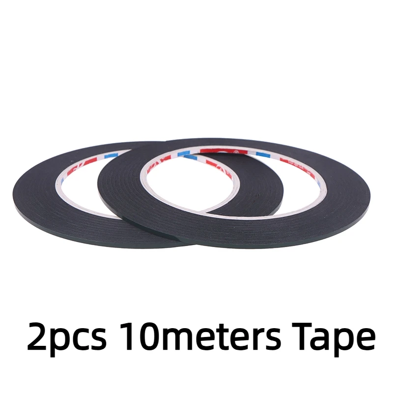 2/3/4mm Double Sided Sticky Foam Tape Adhesive LCD Screen Frameless For TV Borderless Curved Display Sealing Fix