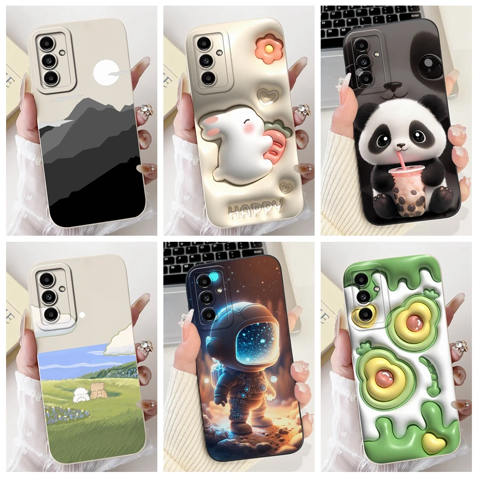 For Samsung Galaxy M34 5G Case SM-M346B Cover Cute Cartoon TPU Phone Back Funda For Samsung M34 M54 F34 F54 5G Shockproof Bumper