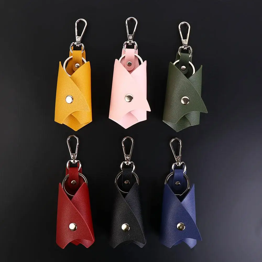 Case Car Key Wallet Interior Accessories Key Protector Men's Key Holder Leather Keychain Remote Key  Pouch Car Key Organizer