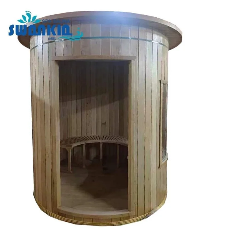 

Custom. Factory Customized Far Infrared round Household Light Wave Sauna Steam Room Shower Wet Steam Physiotherapy Detoxi