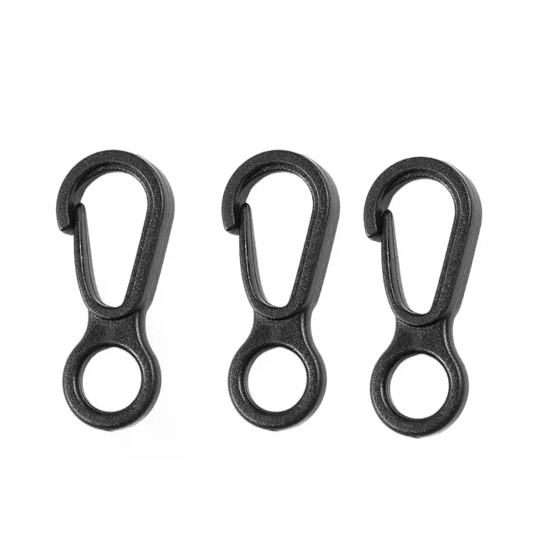 Heavy Duty Plastic Snap Hooks 10/20pcs Portable Sturdy Clips for Backpack Hiking Gear Glove Holder Outdoor Sports Use