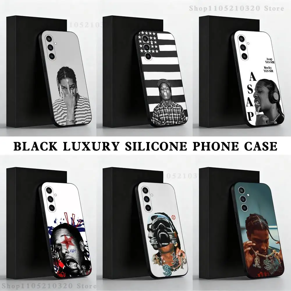 Rapper A-ASAP R-Rocky Phone Case  For Samsung S 25,24,23,22,30,21,10,9,Ultra,Plus,Lite,FE,4,5 G Black Soft Case