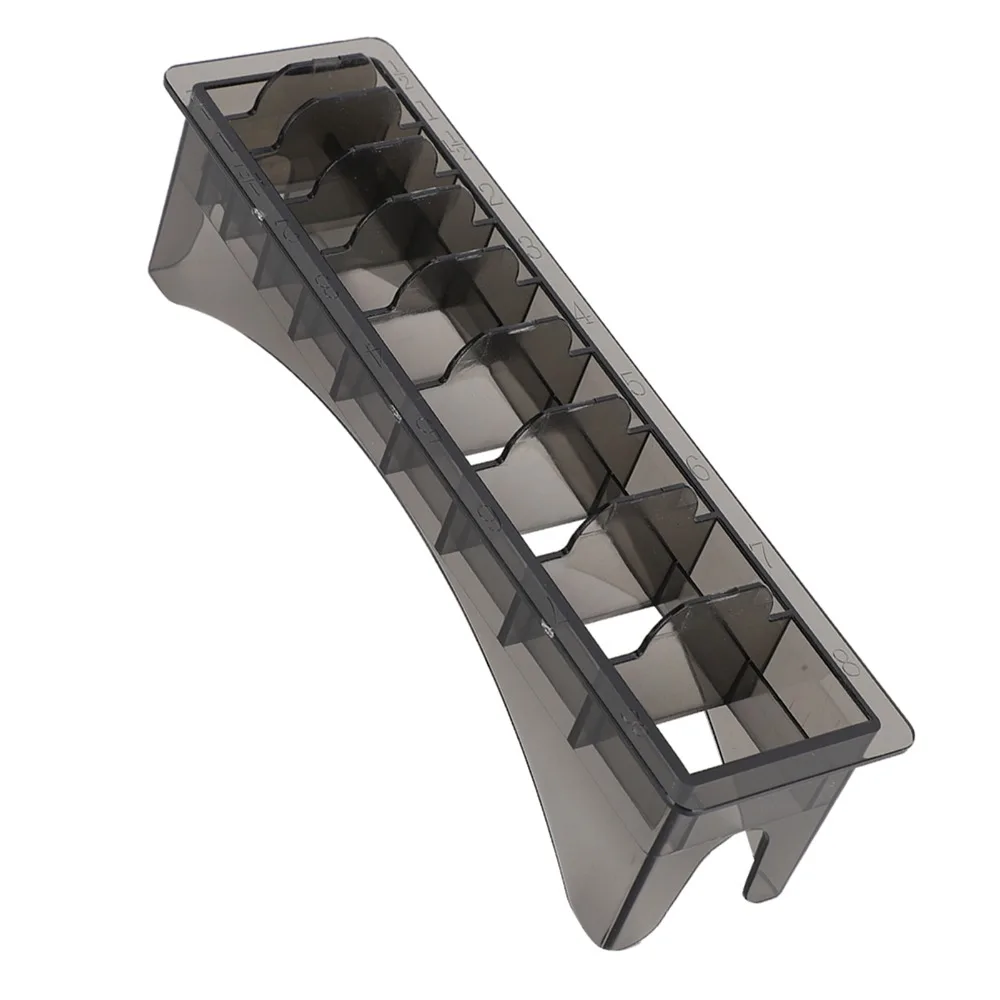 10 Slots Clipper Guard Holder Grid Base Design Black Color Clipper Comb Organizer Hair Clipper Storage Case
