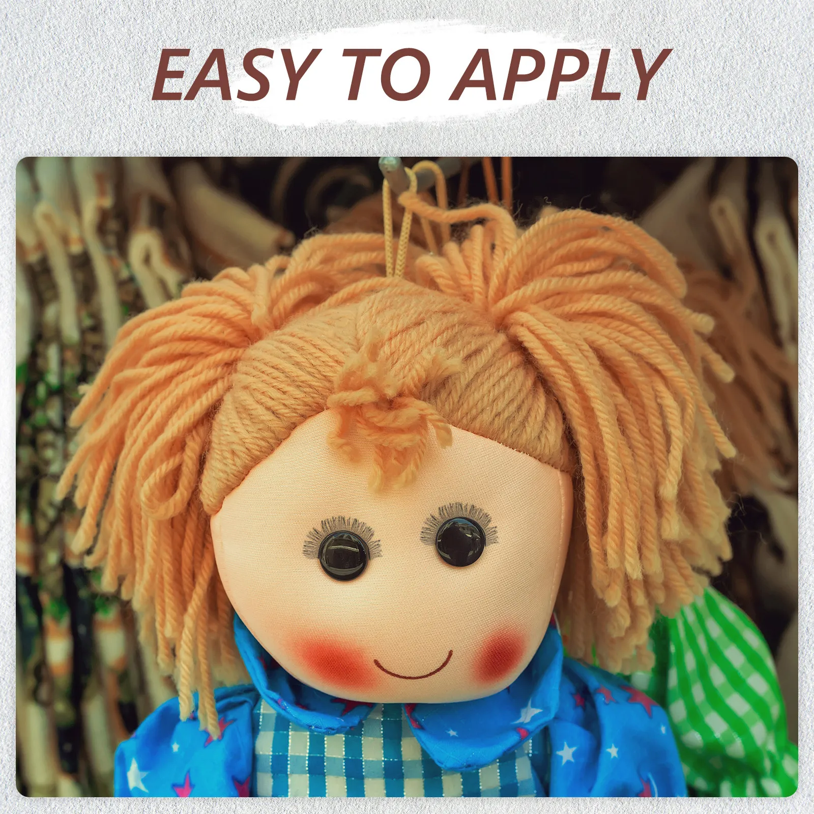 20 Stück künstliche Wimpern für Accessoires, 0,4 x 20 cm, schwarz, braun, natürlicher Look, DIY-Bastelarbeiten, Wimpernstreifen, Simulation