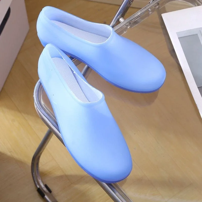 Waterproof Low Top Rain Boots Women Fashion Non Slip Short Rubber Water Shoes Summer Kitchen Work