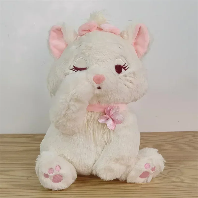 Disney Cartoon Cherry Blossom Marie Cat Stuffed Soft Plush Doll Room Throw Pillow Child Birthday Christmas Gifts Toy