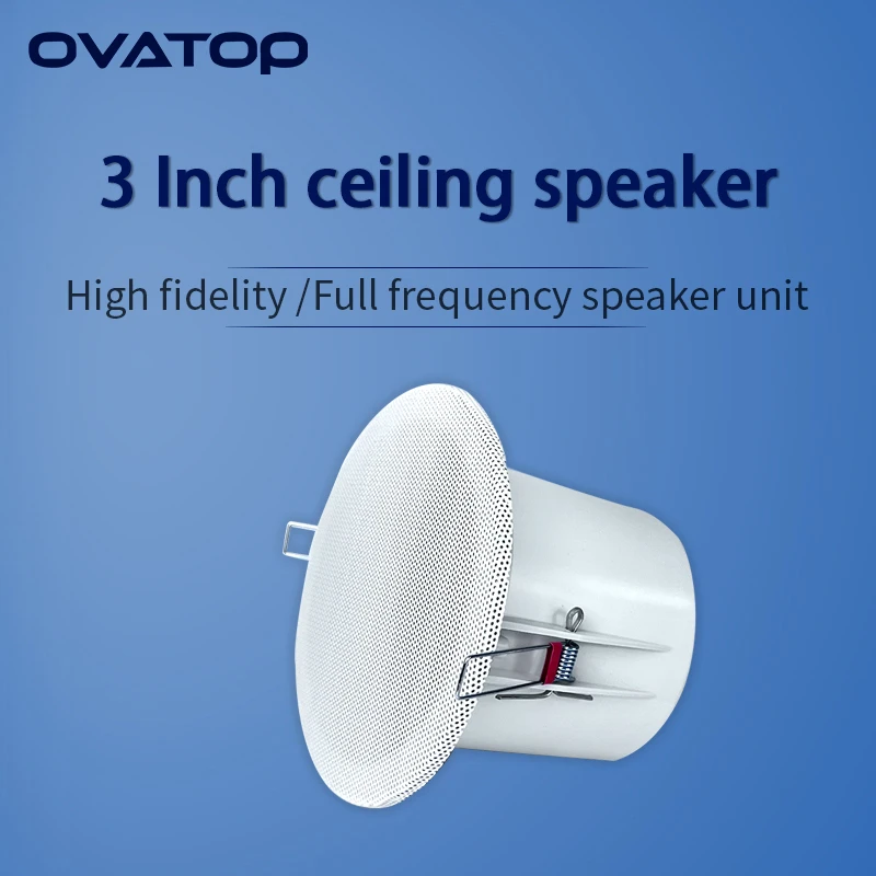 3Inch 8ohm 10W Ceiling Speaker Perfect For Office Living Room Bathroom Full Passive Speakers High Sound Quality Background Music