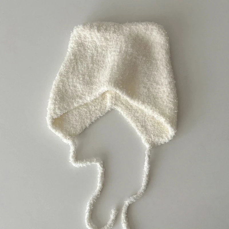 Gorro tejido con orejas gato para bebé, gorro para recién nacido, bonito gorro fetal neonatal, envío directo